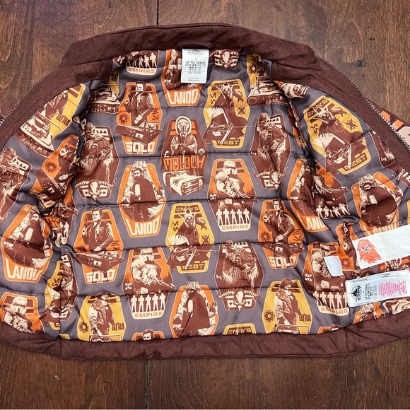 Disney Store Star Wars Han Solo Bomber Jacket Costume Boys / Kids Size 4 - Picture 3 of 7